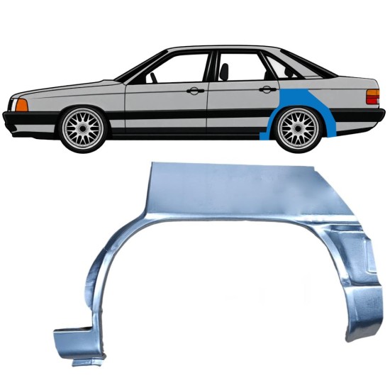 Sidovägg hjulhuskant för Audi 100 C3 1982-1990 / Vänster 7608