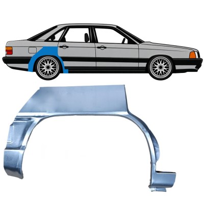 Sidovägg hjulhuskant för Audi 100 C3 1982-1990 / Höger 7607