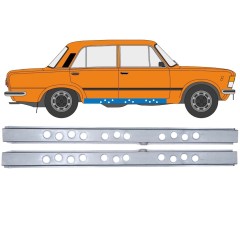 Inre tröskel reparationspanel för Fiat 125p 1968-1991 / Vänster+Höger / Set 12545