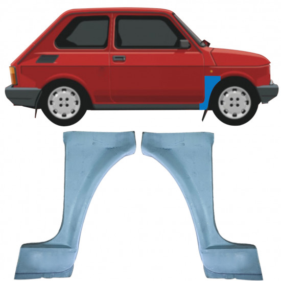 Reparationspanel till framskärm för Fiat 126p 1994-2000 / Set 11222