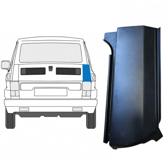 Bak hörn reparationspanel för Fiat 126p 1972-2000 / Höger 14959