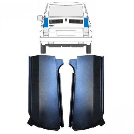 Bak hörn reparationspanel för Fiat 126p 1972-2000 / Vänster+Höger / Set 14961