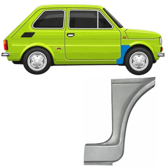 Reparationspanel till framskärm för Fiat 126p 1972-1994 ST/FL / Höger 11217