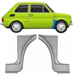 Reparationspanel till framskärm för Fiat 126p 1972-1994 ST/FL / Vänster+Höger / Set 11219