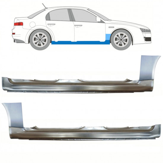 ALFA ROMEO 159 2005-2012 REPARATIONSPANEL FÖR FRAMSKÄRM + TRÖSKELPLÅT TILL / UPPSÄTTNING