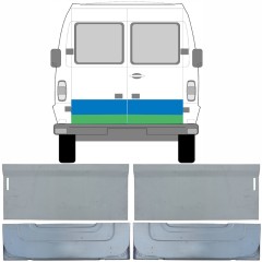 Inre + yttre bakdörr reparationspanel för Mercedes T1 207-410 1977-1995 / Vänster+Höger / Set 9567