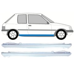 Tröskelplåt för Peugeot 205 1983-1998 / Vänster+Höger / Set 9815