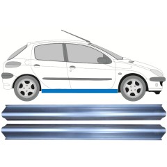 Tröskelplåt reparationspanel för Peugeot 206 206+ 1998-2012 / Vänster = Höger (symmetrisk) / Set 9958