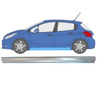 Tröskelplåt reparationspanel för Peugeot 208 2012-2019 / Vänster 16314