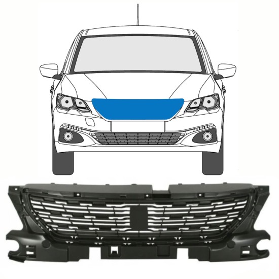 Grill för Peugeot 301 2017- 16251
