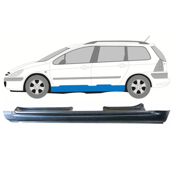 Tröskelplåt för Peugeot 307 2001-2008 / Vänster / COMBI 16968