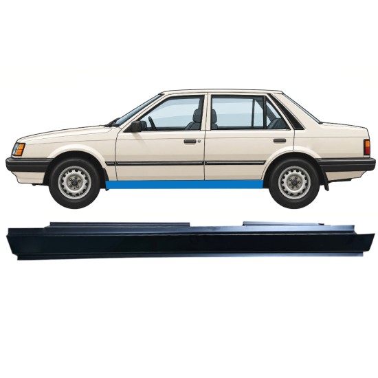 Tröskelplåt för Mazda 323 BF 1985-1989 / Vänster 12960