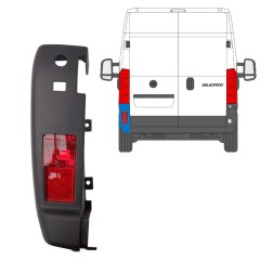 Bak hörn stötfångare med lampa för Fiat Ducato 2006-2018 / Vänster / Set 10076