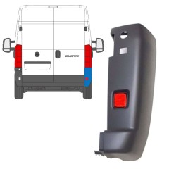 Bak stötfångarhörn + reflexlampa för Fiat Ducato 2006-2018 / Höger / Set 9727