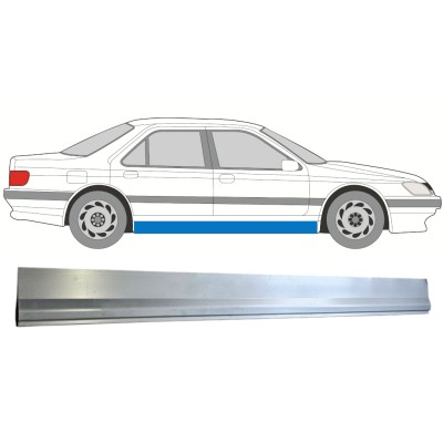 Nedre tröskelplåt reparationspanel för Peugeot 605 1989-1999 / Vänster = Höger (symmetrisk) 15218