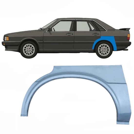 Sidovägg hjulhuskant för Audi 80 B2 1978-1986 / Vänster 8892