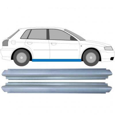 Tröskelplåt reparationspanel för Audi A3 8L 1996-2003 / Vänster = Höger (symmetrisk) / Set 10398