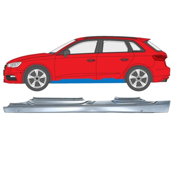 Tröskelplåt för Audi A3 8V 2012-2020 / Vänster / HATCHBACK 17284