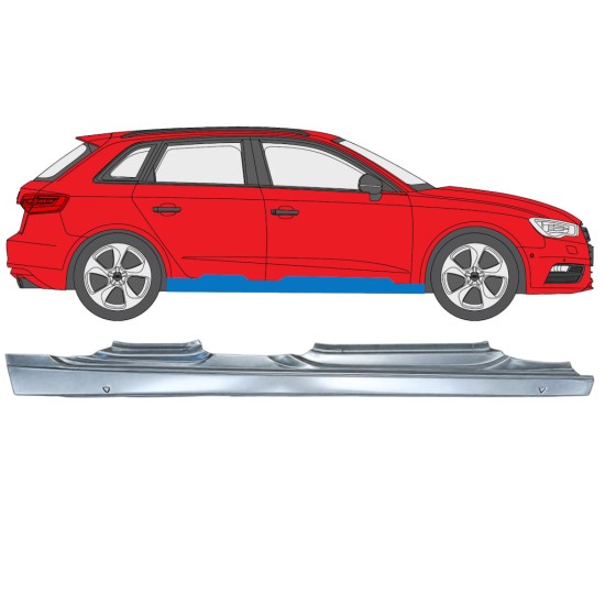 Tröskelplåt för Audi A3 8V 2012-2020 / Höger / HATCHBACK 17283