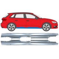 Tröskelplåt för Audi A3 8V 2012-2020 / Vänster+Höger / HATCHBACK / Set 17285