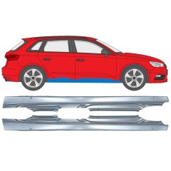 Tröskelplåt för Audi A3 8V 2012-2020 / Vänster+Höger / HATCHBACK / Set 17285