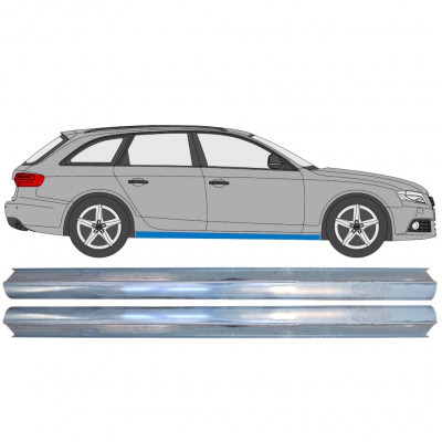 Tröskelplåt reparationspanel för Audi A4 B8 2007-2016 / Vänster = Höger (symmetrisk) 9968