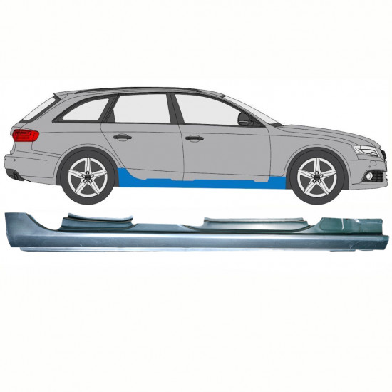 Tröskelplåt reparationspanel för Audi A4 B8 2007-2015 / Höger 8648