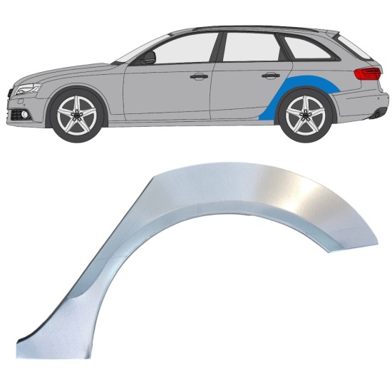 Sidovägg hjulhuskant för Audi A4 B8 2007-2016 / Vänster 16323