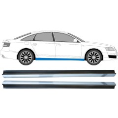 Tröskelplåt reparationspanel för Audi A6 C6 2004-2010 / Vänster = Höger (symmetrisk) / Set 9597