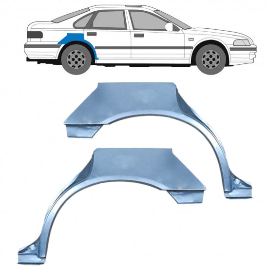 Sidovägg hjulhuskant för Honda Accord 1993-1998 / Vänster+Höger / Set 10629