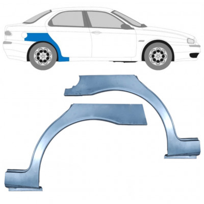 Sidovägg hjulhuskant för Alfa Romeo 156 1997-2005  / Vänster+Höger / SEDAN / Set 9438