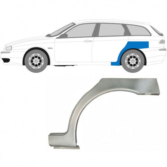 Sidovägg hjulhuskant för Alfa Romeo 156 1997-2005 / Vänster 5403