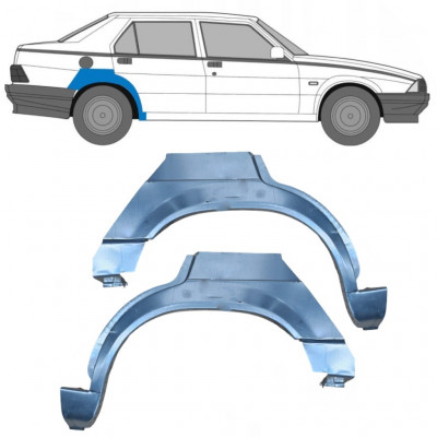 Sidovägg hjulhuskant för Alfa Romeo 75 1985-1992 / Vänster+Höger / Set 10440