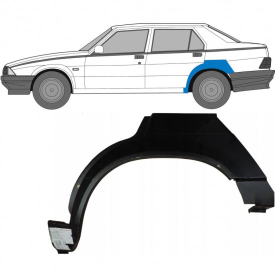 Sidovägg hjulhuskant för Alfa Romeo 75 1985-1992 / Vänster 7016