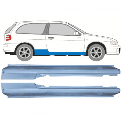 Tröskelplåt reparationspanel för Nissan Almera 1995-2000 / Vänster+Höger / Set 10608