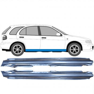 Tröskelplåt reparationspanel för Nissan Almera 1999-2007 / Vänster+Höger / Set 10648