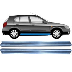 Tröskelplåt reparationspanel för Nissan Almera N16 1999-2007 / Vänster = Höger (symmetrisk) / Set 10493