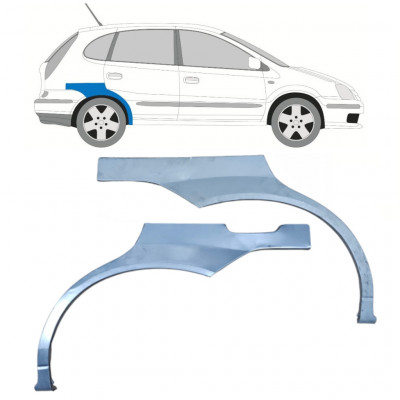 Sidovägg hjulhuskant för Nissan Almera Tino 2000-2006 / Vänster+Höger / Set 10585