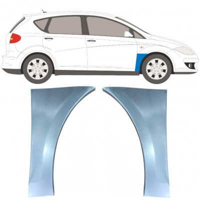 Reparationspanel till framskärm för Seat Altea Toledo 2004-2015 / Vänster+Höger / Set 9443