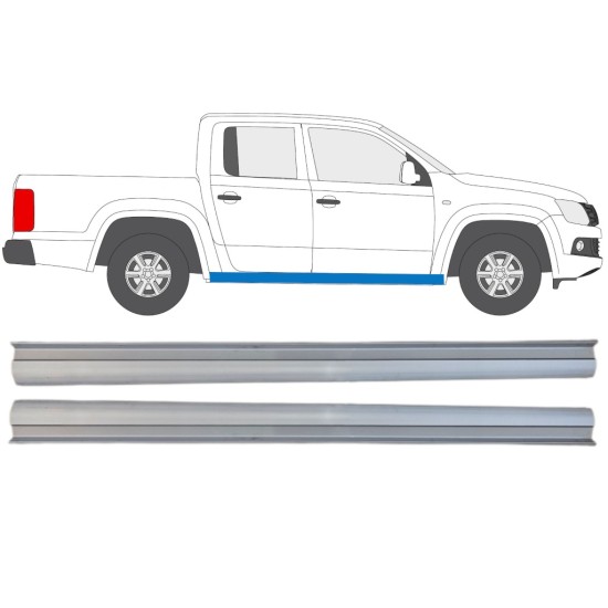 Nedre tröskelplåt reparationspanel för Volkswagen Amarok 2010-2022 / Vänster+Höger / Set 15100 Nedre tröskelplåt reparationspanel för Volkswagen Amarok 2010-2022 / Vänster+Höger / Set 15100