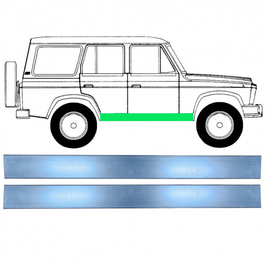 Inre mitt tröskel reparationspanel för Aro 246 1972-2006 / Set 11853