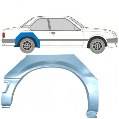 Sidovägg hjulhuskant för Opel Ascona C / Vauxhall Cavalier 1981-1988 / Höger 7291