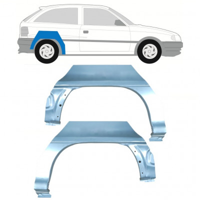 Sidovägg hjulhuskant för Opel Astra 1991-2002 / Vänster+Höger / Set 9680