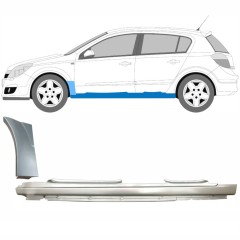 Tröskel + fram skärm reparationspanel för Opel Astra H 2003-2014 / Vänster / Set 11162