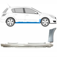Tröskel + fram skärm reparationspanel för Opel Astra H 2003-2014 / Höger / Set 11161