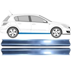 Tröskelplåt reparationspanel för Opel Astra H 2003-2014 / Vänster = Höger (symmetrisk) / Set 9483