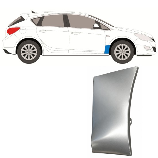Reparationspanel till framskärm för Opel Astra J 2009-2015 / Höger 17165
