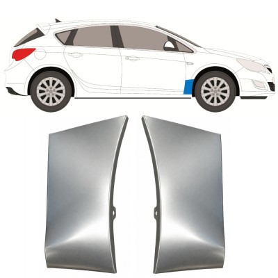 Reparationspanel till framskärm för Opel Astra J 2009-2015 / Vänster+Höger / Set 17167