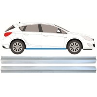 Tröskelplåt reparationspanel för Opel Astra J 2009-2015 / Vänster = Höger (symmetrisk) / Set 15221