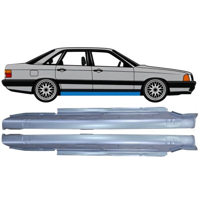 Tröskelplåt för Audi 100 C3 1982-1990 / Vänster+Höger / Set 6418